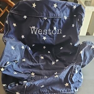 Pottery Barn Kids Starry Blue Chair Cover